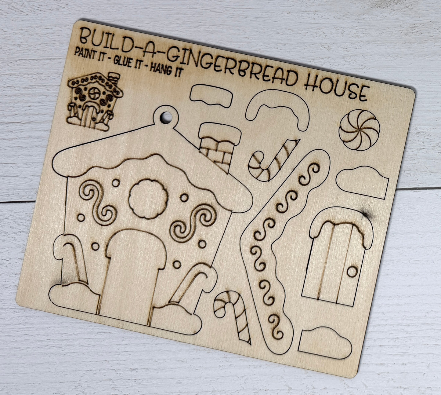 Gingerbread House DIY Paint Kit