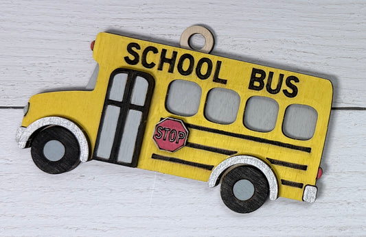 Bus DIY Paint Ornament