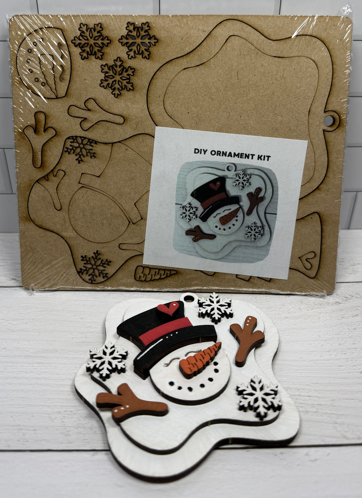 a snowman ornament kit