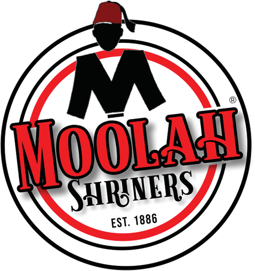 Logo of Moolah Shirniers with a stylized 'M' and text on a white background