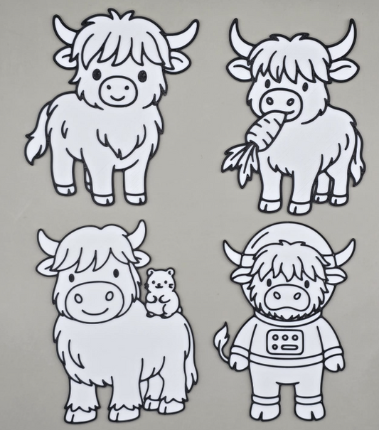 a group of cartoon animals